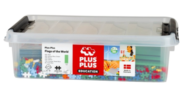 Plus Plus edukacinė dėžė, Pasaulio Vėliavos, 2400 det. - Image 2