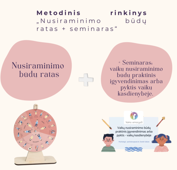 „Nusiraminimo būdų ratas + seminaras“