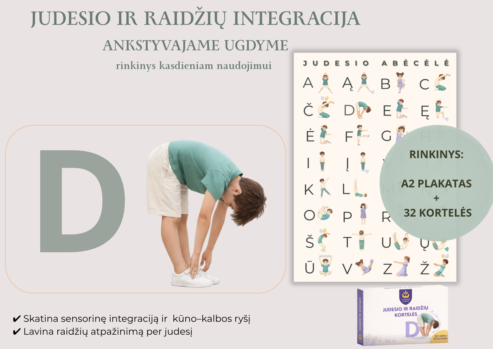 Judesio abėcėlės rinkinys.