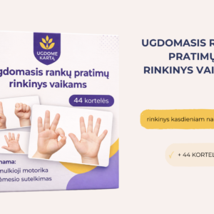 Ugdomasis rankų pratimų  rinkinys vaikams.