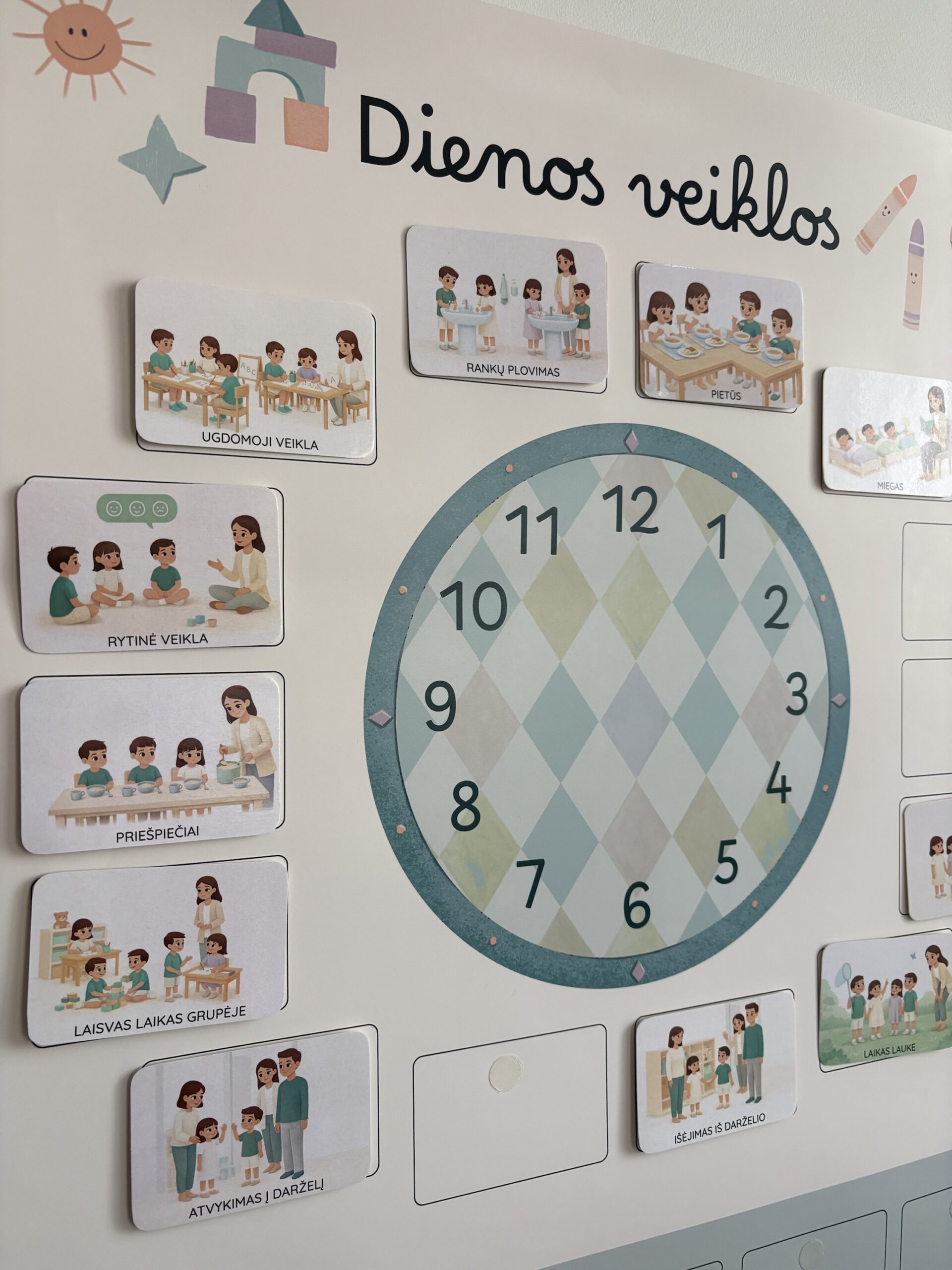 Vizualinė darželio dienos veiklų sistema. - Image 5