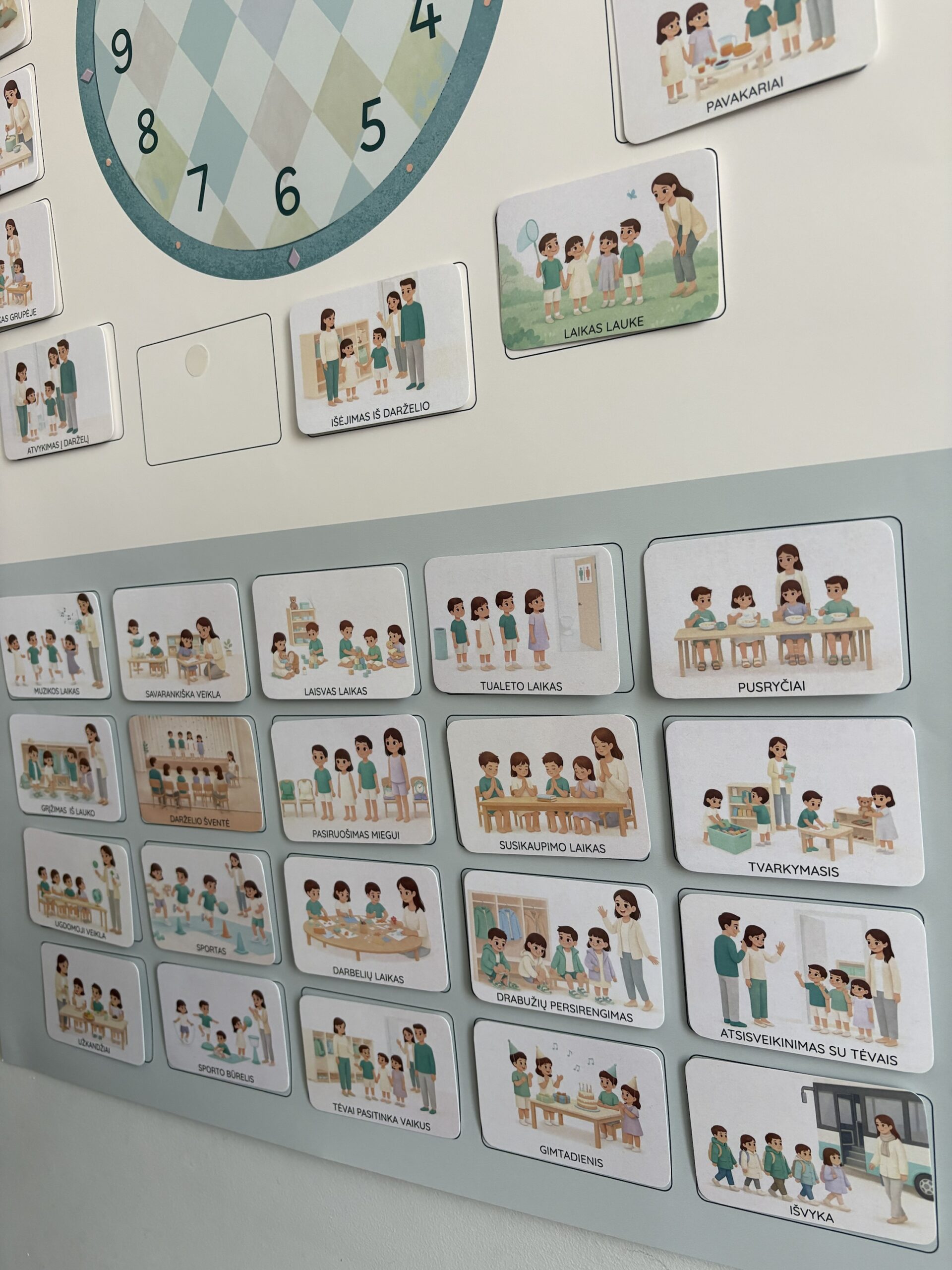 Vizualinė darželio dienos veiklų sistema. - Image 6