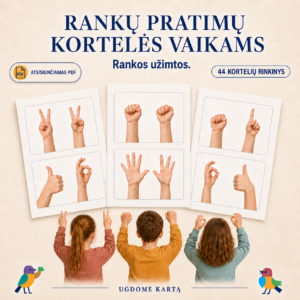 Ugdomasis Rankų Pratimų Rinkinys Vaikams - PDF formatu.