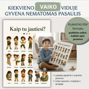 Plakatas „Kaip tu jautiesi? skaitmeninis PDF.