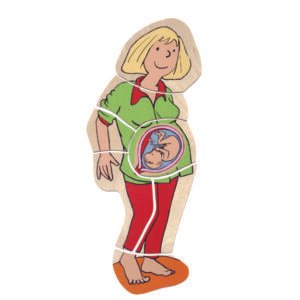 Beleduc lavinamoji priemonė - sluoksniuota medinė dėlionė Mama
