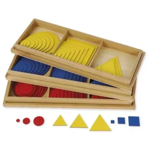 TimeTEX Skrituliai, Trikampiai, Kvadratai „Montessori Premium“