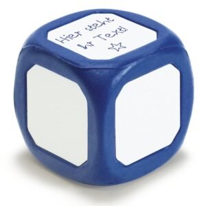 TimeTEX Tuščias ėjimo kauliukas su baltu paviršiumi šonuose, 5.5 cm