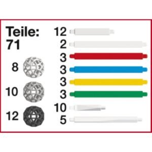 Zometool konstruktorius - Teminis rinkinys DNR