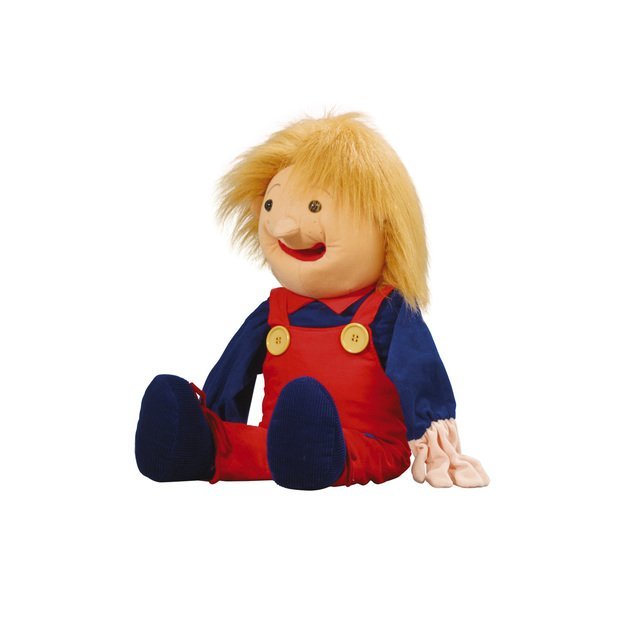 Didelė (70 cm) kalbos lėlė - berniukas „Bobis“