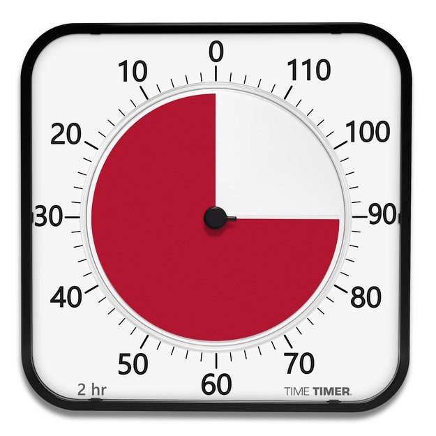 Laikmatis / atgalinio skaičiavimo laikrodis - Time Timer MAX (44x44 cm)