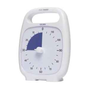 Laikmatis / atgalinio skaičiavimo laikrodis - Time Timer PLUS 120 min, White (14x18 cm)