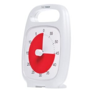 Laikmatis / atgalinio skaičiavimo laikrodis - Time Timer PLUS, White (14x18 cm)