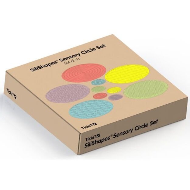 Sensorinių apskritimų rinkinys SiliShapes, 10 vnt.