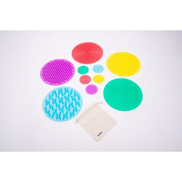 Sensorinių apskritimų rinkinys SiliShapes, 10 vnt.